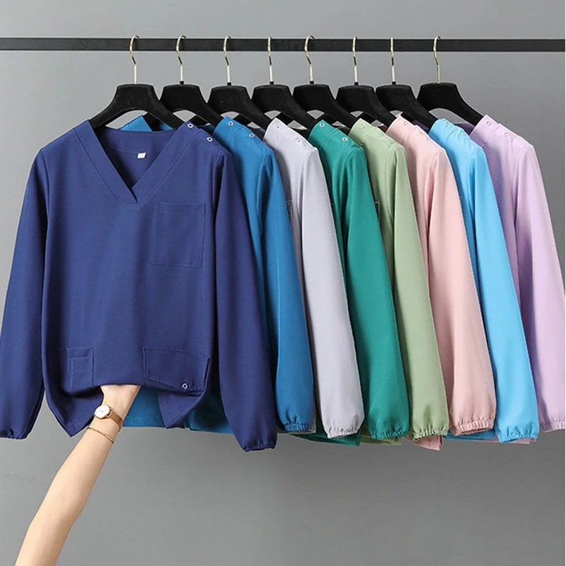 Doctors surgical medical suit for women nurse scrubs sets pet grooming hotel Hospital uniform coat Women\'s pants and jacket set