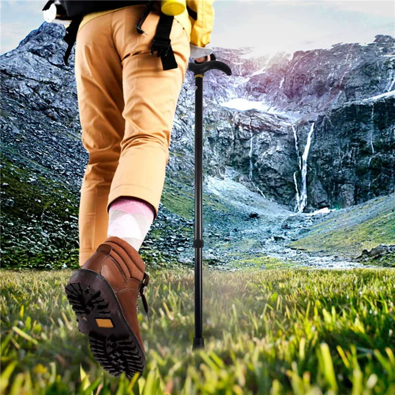 

10X Aluminium Alloy Ultralight Walking Stick Adjustable Walking Cane For Elderly