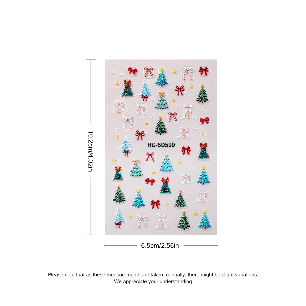 1/2 pezzi nuovo autunno/inverno albero di Natale adesivi per unghie 5D carino Babbo Natale adesivi per unghie fai da te adesivi per la contabilità decorazione