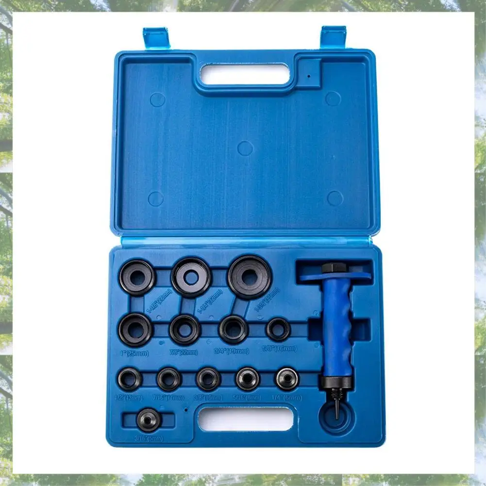 

2025 Trend 14Pcs Hollow Punch Set DIY Leather Craft Belt Punching Tool With Plastic Box DIY Leather Craft Household Tool 5Mm-35M