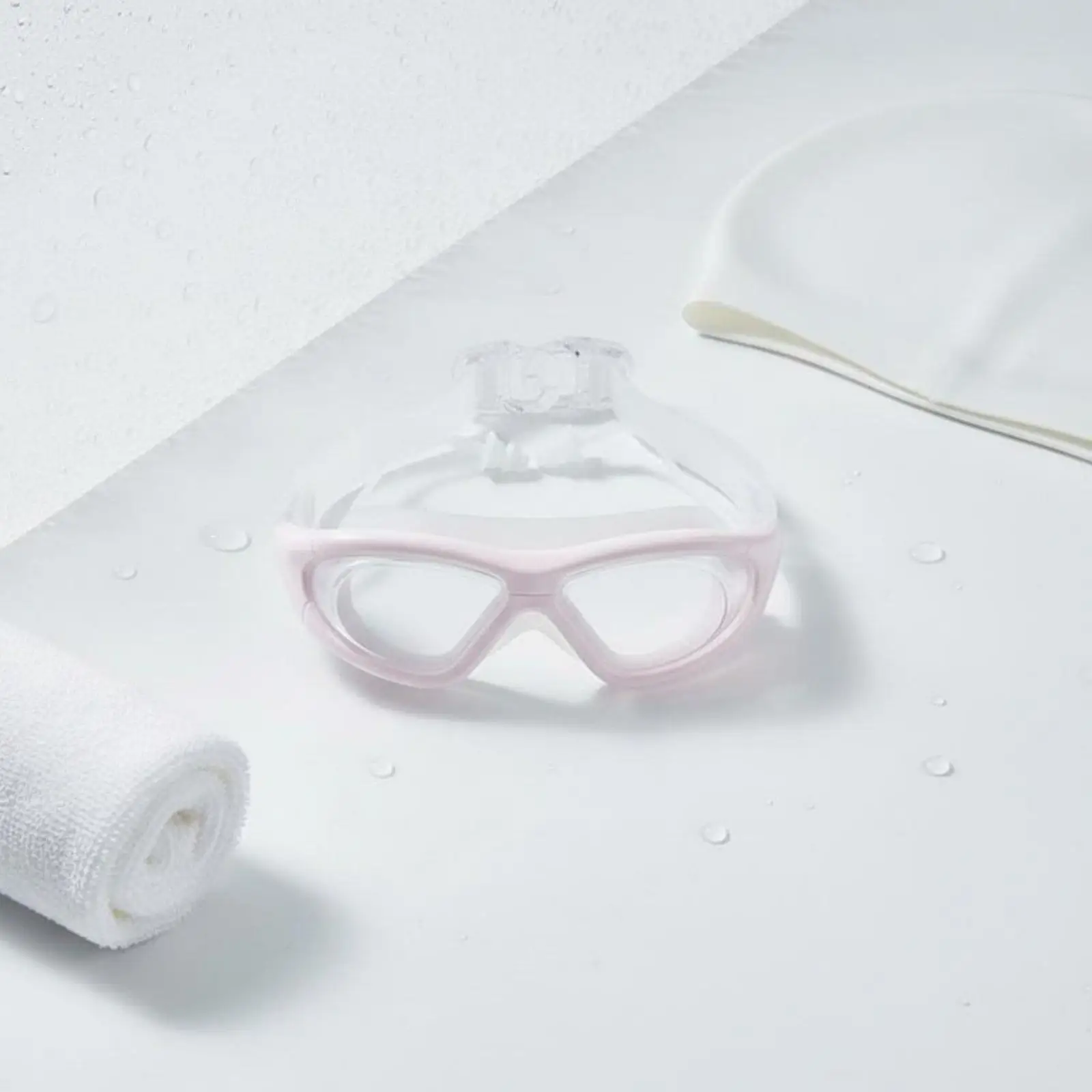 Professional Swimming Glasses for Adults Panoramic Lens Soft Silicone Seal for Competitive Training Open Water Use