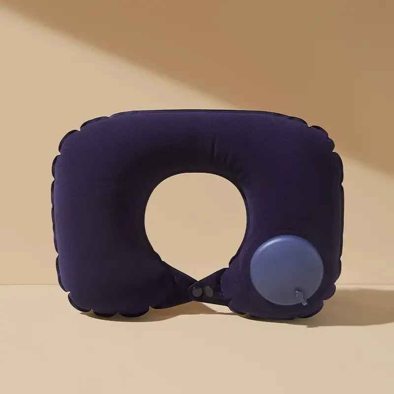 1pc Travel Pillows Airplanes Inflatable Super Light Portable Neck Pillow U-Shape Automatic Inflatable Cervical Vertebr Pillow image 3