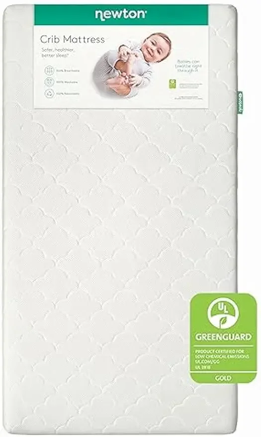 Newton-Baby Crib Mattress and Toddler Bed, 100% Breathable Proven to Reduce Suffocation Risk,  Washable, 2-Stage