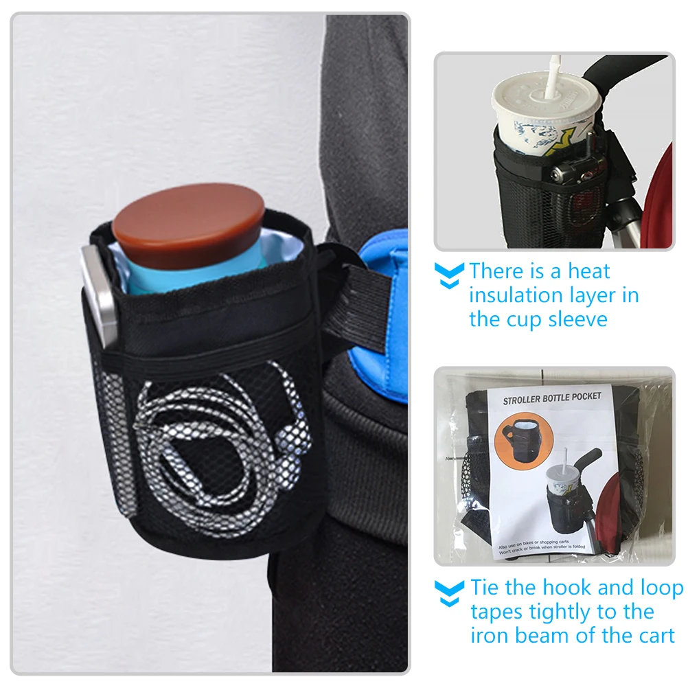 

Insulated Cup Bag For Stroller Bike Stand Protective Sleeve Umbrella Stroller Water Bottle Holder Rack Vacuum Cup Protector