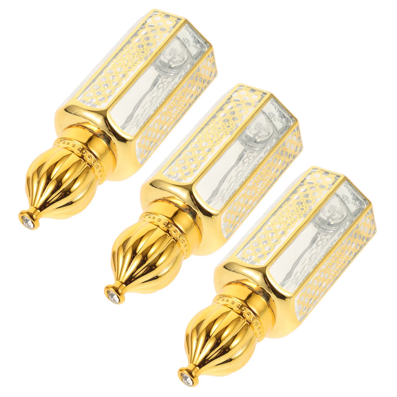 

3Pcs 6Ml Essential Oil Dropper Bottles Glass Perfume Dispenser Travel Size Refillable Compact Leak Resistant Uv Protective