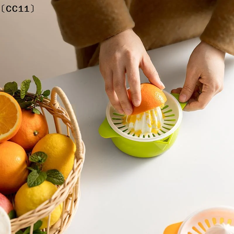 Manual Plastic Citrus Juicer Easy Clean Food Grade Material Perfect For Home Kitchen Squeezing Fresh Orange Lemon Juice〔CC11〕