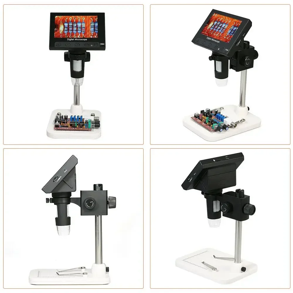 

Portable High Definition 1000X 4.3" LCD Display Digital Microscope Camera Tools Microscopio Digital Camera Helping Hands Loupe
