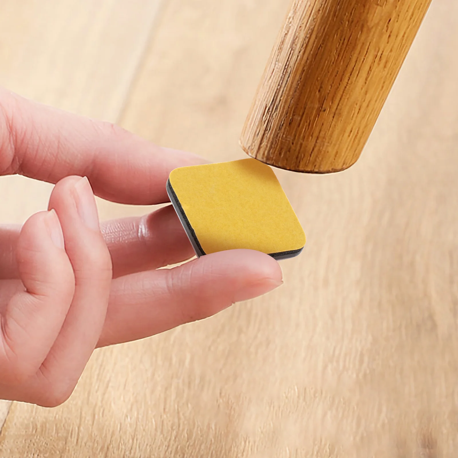 

16Pcs Furniture Leg Bottom Pads Square Self-Adhesive Glide Floor Protector Chair Table Feet Hardwood Vinyl Tile Cement