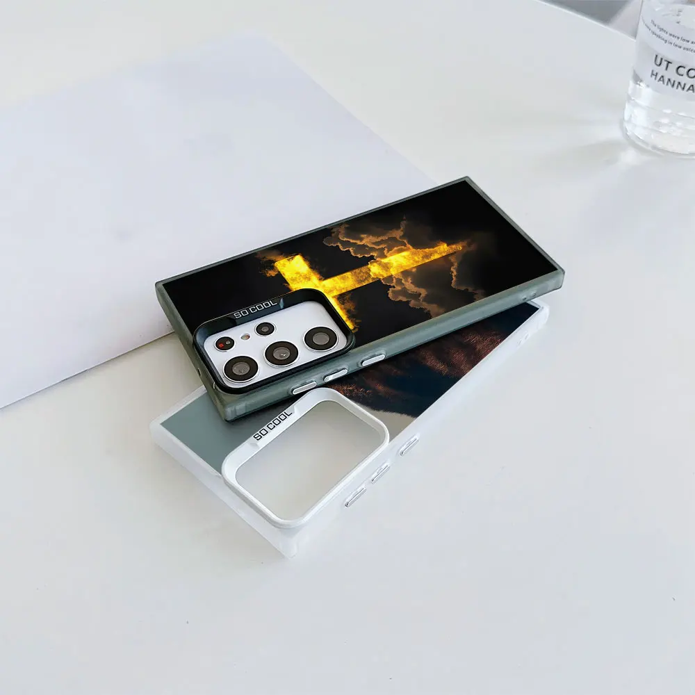 Coque antichoc pour Samsung Galaxy A07 A05s A06 A04s A50 A10s A20s A20 A30 A50s A03s A30s A10, housse de téléphone Cross Bless Redemption