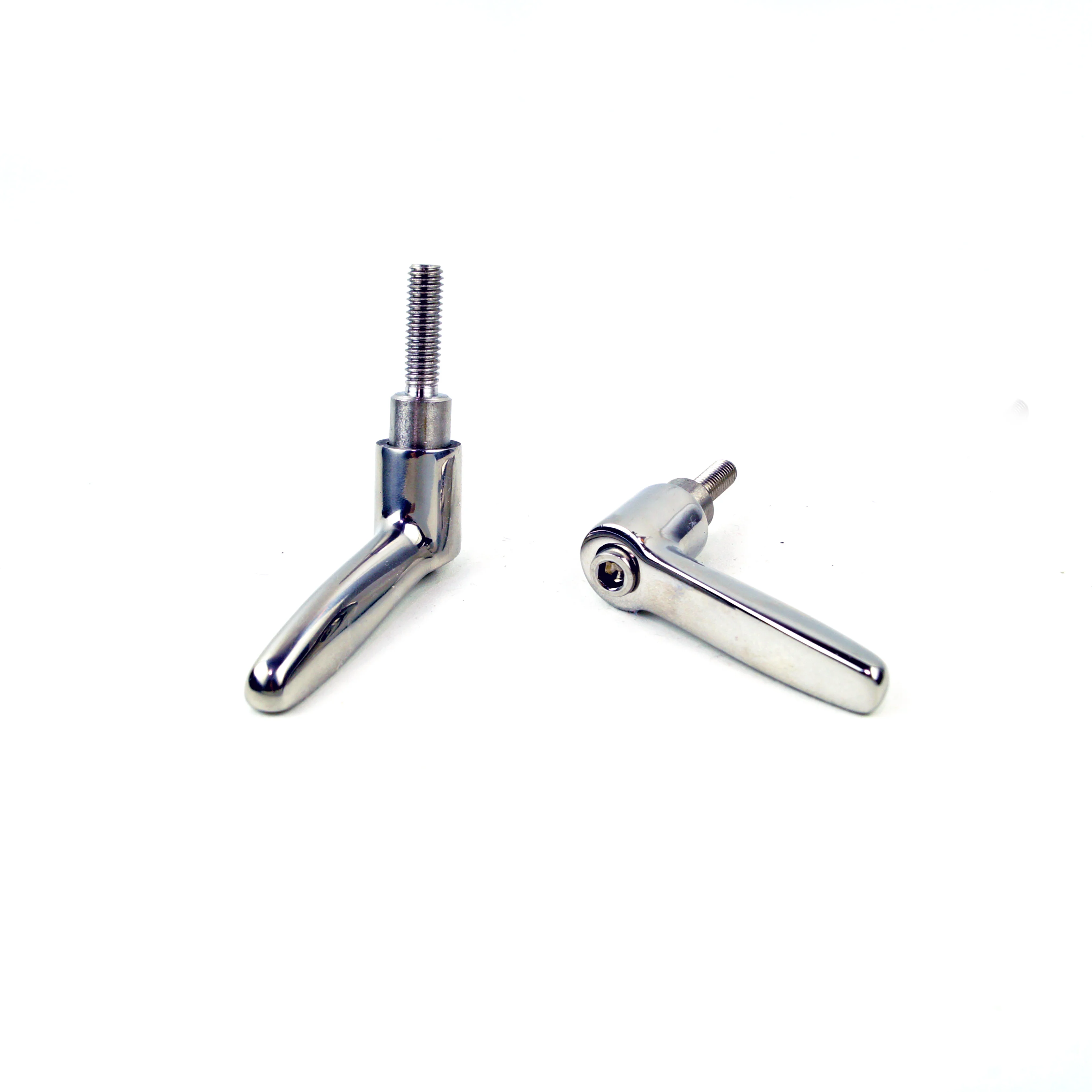 M4 M5 M6 AISI304 Stainless Steel Solid Adjustable Handle, Clamping Levers Tension Levers