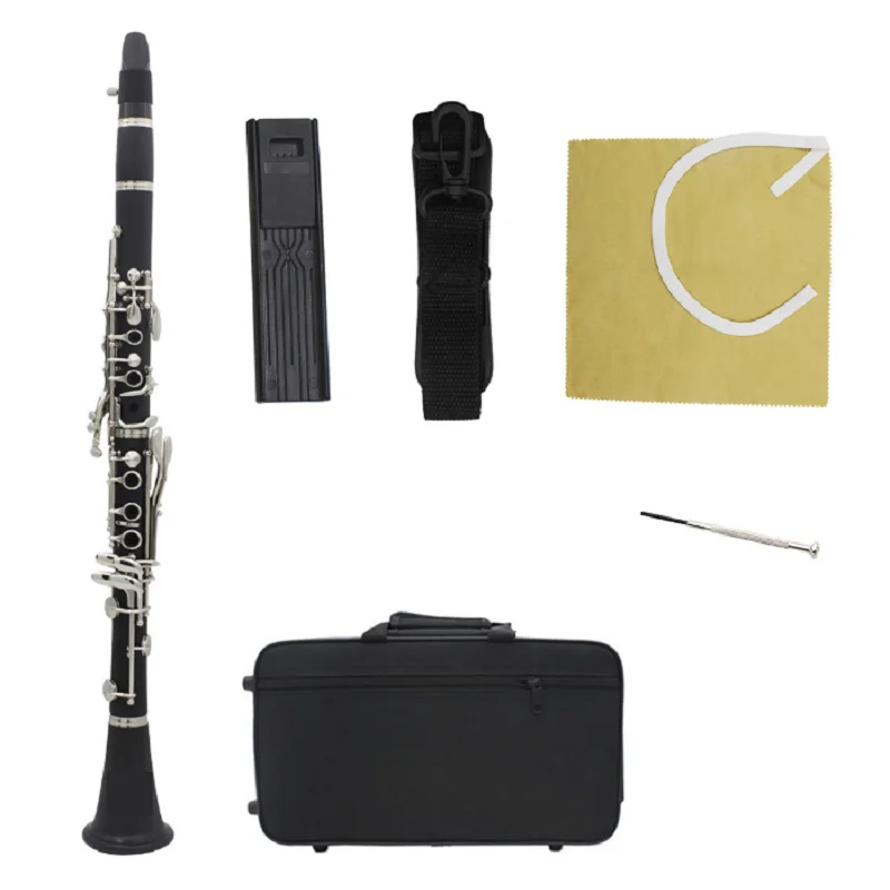 B-flat Bakelite clarinet, elementary playing instrument