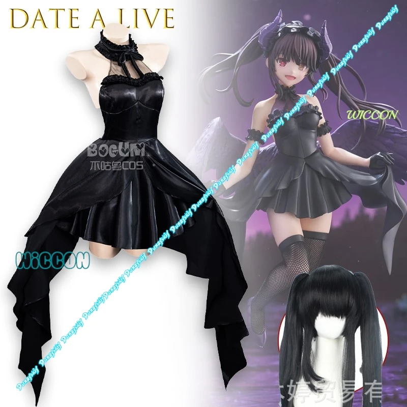 

Demon Girl Goth Lolita Dress Date Live Tokisaki Kurumi Misa Amane Cosplay Costume Women Anime Character Halloween Outfit