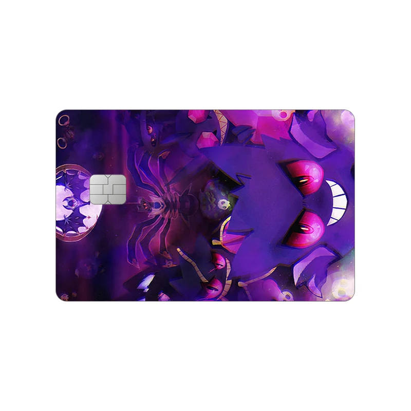 Gengar Card Sticker Exquisite Collect Cartoon Pattern Matte Bus Subway Paster Decals Id Document Exquisite Eevee Birthday Gift view 3