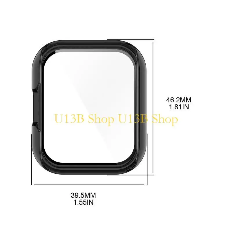 U13B TPU para caso para cubierta protector pantalla brazalete inteligente para TechLife Watch S100/S