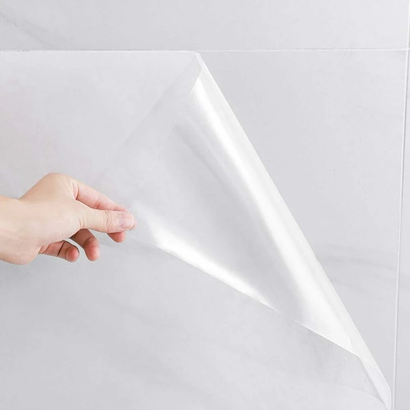 Pegatina transparente a prueba de aceite de 60Cm x 10m, lámina de protección contra salpicaduras resistente al calor, película para azulejos, pegatina antiaceite