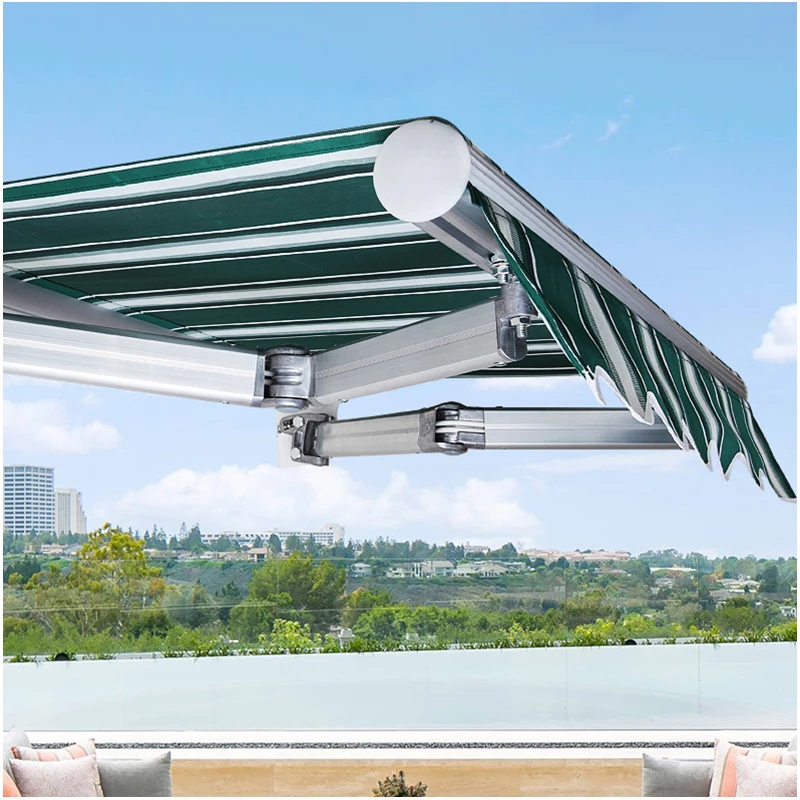 ATV&UTVPopular Design Waterproof Retractable Commercial Wall-Mounted Aluminum Alloy Remote Control Awning Sun Shade Balcony Pati