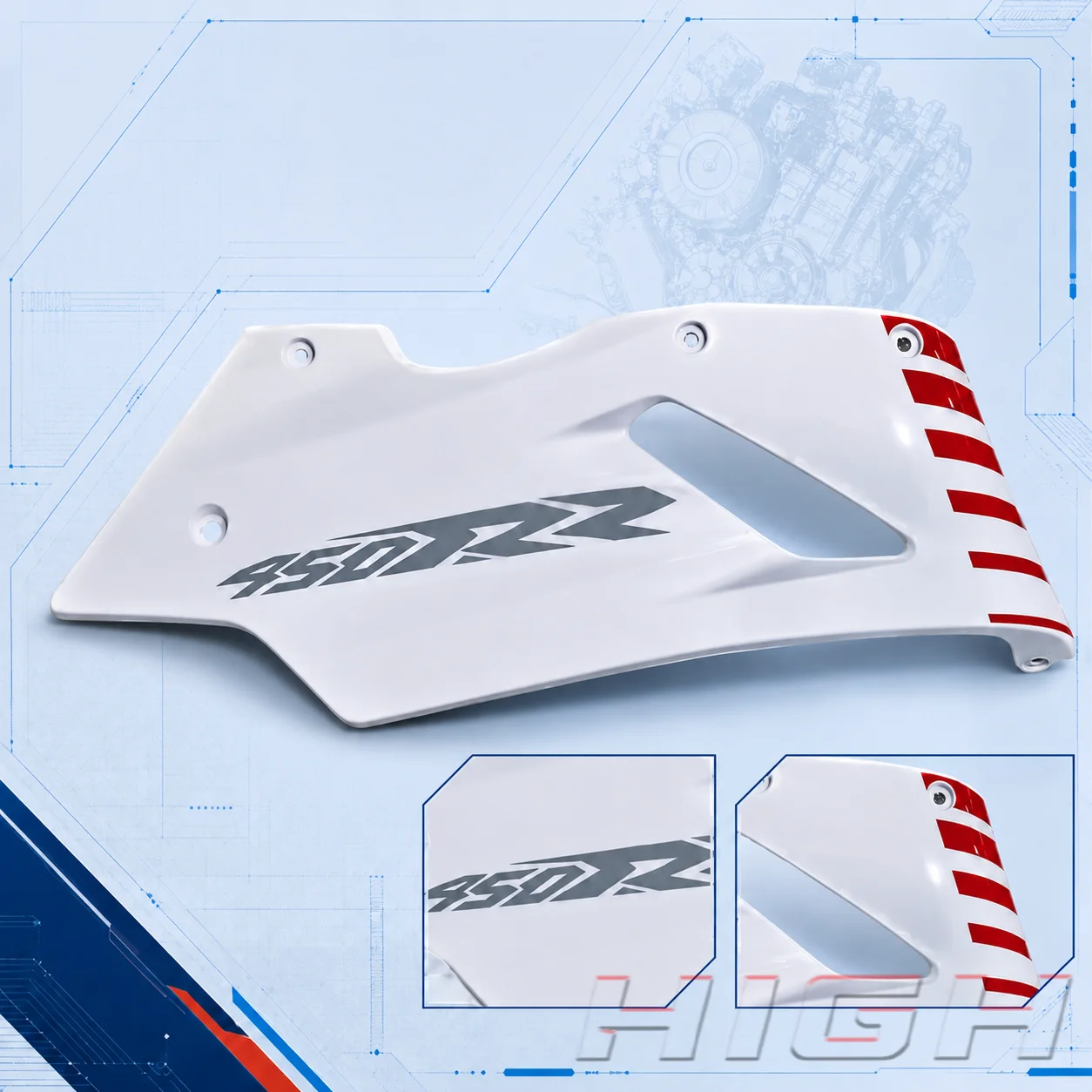 FIT FOR KOVE 450RR 2024 Version Under Pan Protector Guard Modification Parts for 450rr rr 450