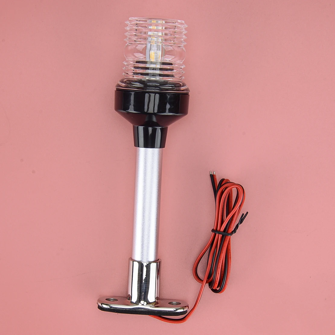 

12V-24V 5W 8" Navigation Anchor Stern Pole Light LED Lamp All Round for Pontoon Boat Marine Yacht