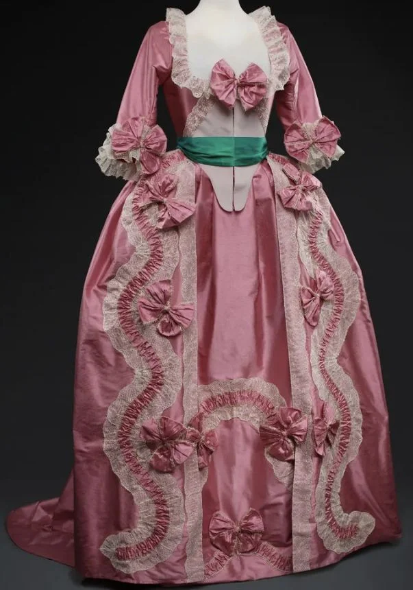 

Rococo Baroque Pink Lace Ball Gwon With Belt Set Women Queen Marie Antoinette Luxury Renaissance Dress Custom Made