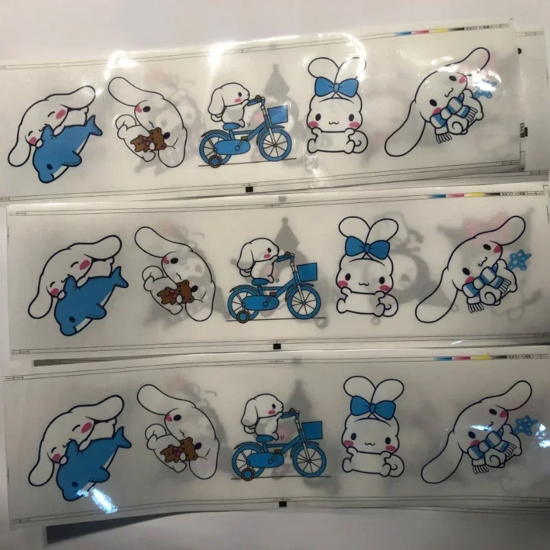 Sanrio pegatinas de dibujos animados Cinnamoroll Kuromi notebook carcasa de teléfono móvil taza de agua equipaje decoración de ordenador pegatinas al por mayor