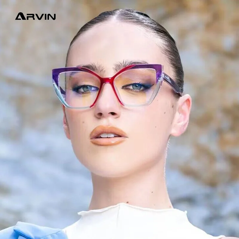 Unique Rainbow Frame Reading Glasses Optical Anti-blue Computer Glasses Frame Customize Prescription Eyewear