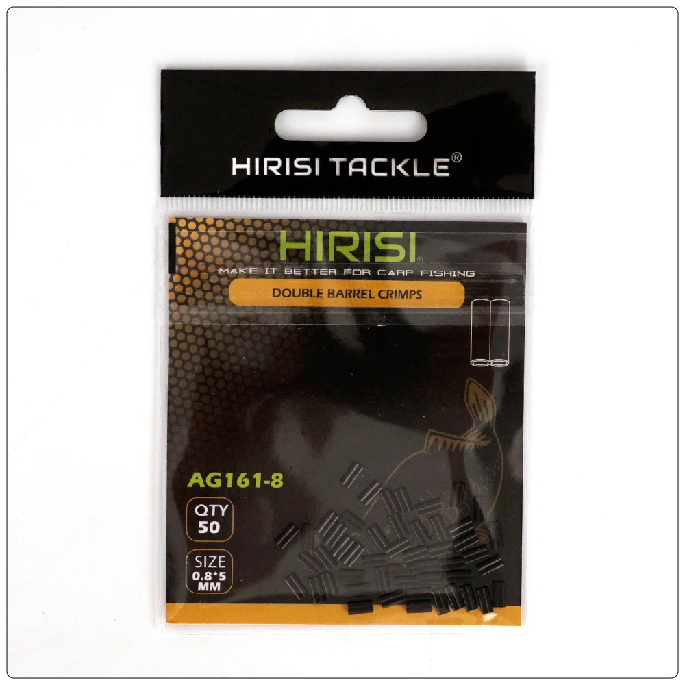 Hirisi AG161 300 Stück Doppel-Kupfer-Angelrohr-Crimphülsen Drahtverbinder Karpfenangel-Zubehör Terminal-Accessoires – Detail 9