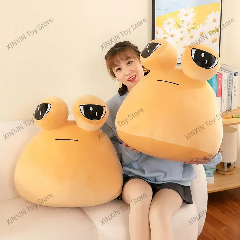 22/30/40/55cm My Pet Alien Pou Big Size Plush Toy Kawaii Alien Pet Dolls Cute Pou Stuffed Toys Soft Pillow Animal Gifts for Kids