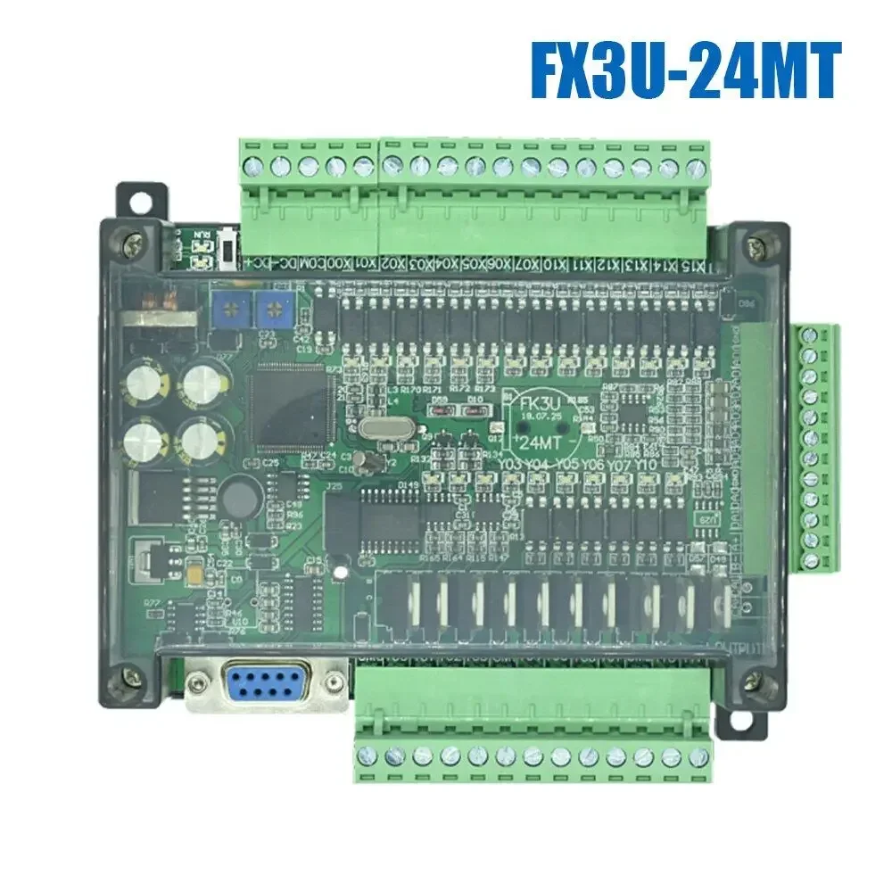 FX3U PLC Programmierbare Logiksteuerung FX3U-24MR 24MT Industriesteuerungskarte 14DI/10DO Analog 6AI/2AO RS232 RS485 – Detail 3
