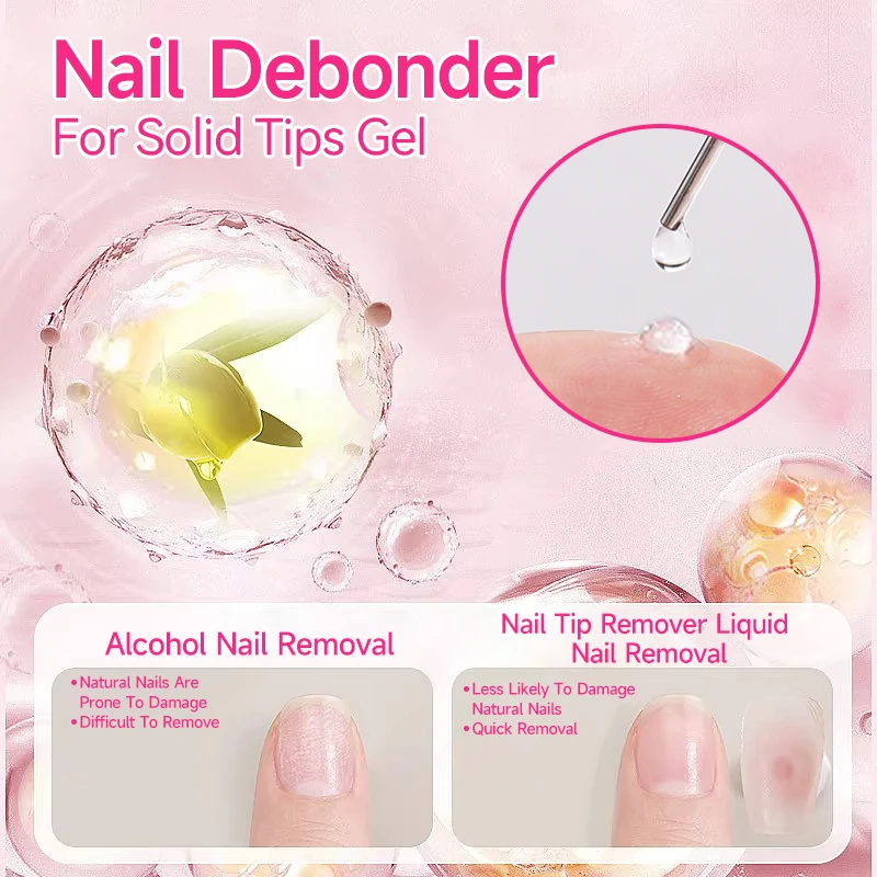 UR SUGAR 15ml Nail Debonder Solid Glue Gel Remover Fast Dissolve Liquid for Fake Tips Press On Nails Manicure False Nails Tool view 4