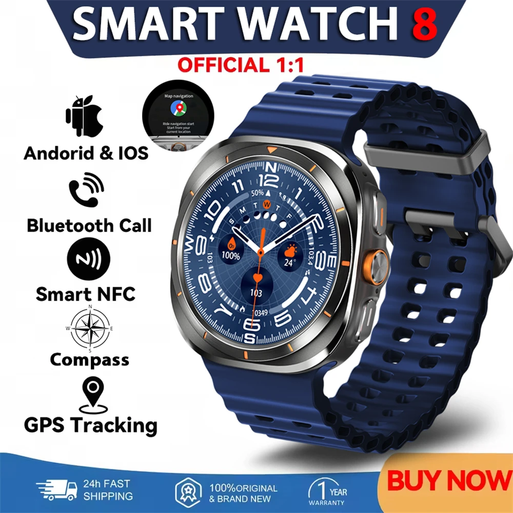 

Smart Watch 7 Ultra 2025 New Color Matching GPS Compass Smart Watch BT call NFC IP68 Waterproof Health monitoring Reduction 100%