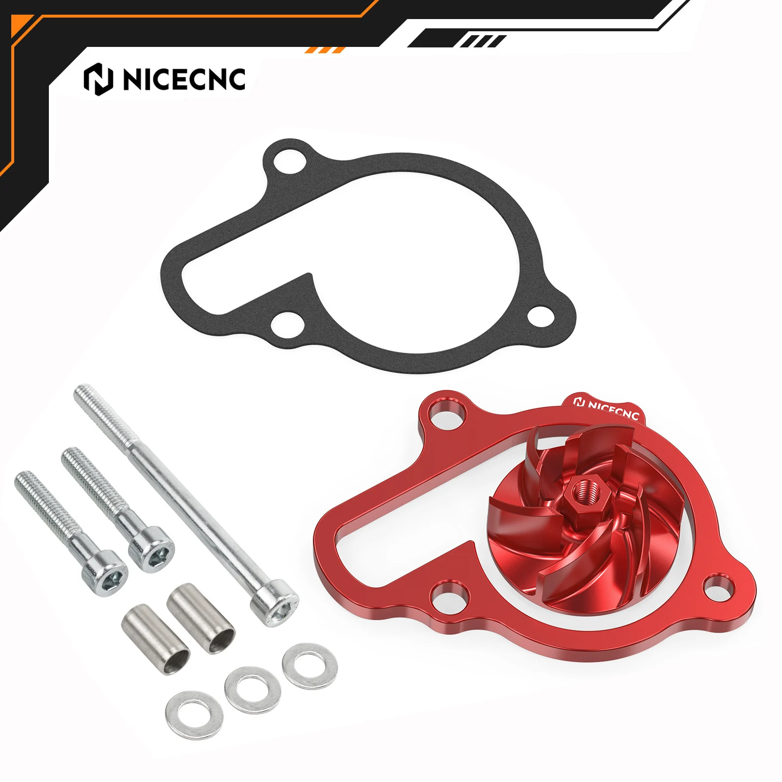 

NICECNC Oversized Water Pump Impeller Cooler Spacer Kit For Honda CRF450 CRF450R CRF450RX CRF450RWE CRF 450 R RX RWE 2021-2025