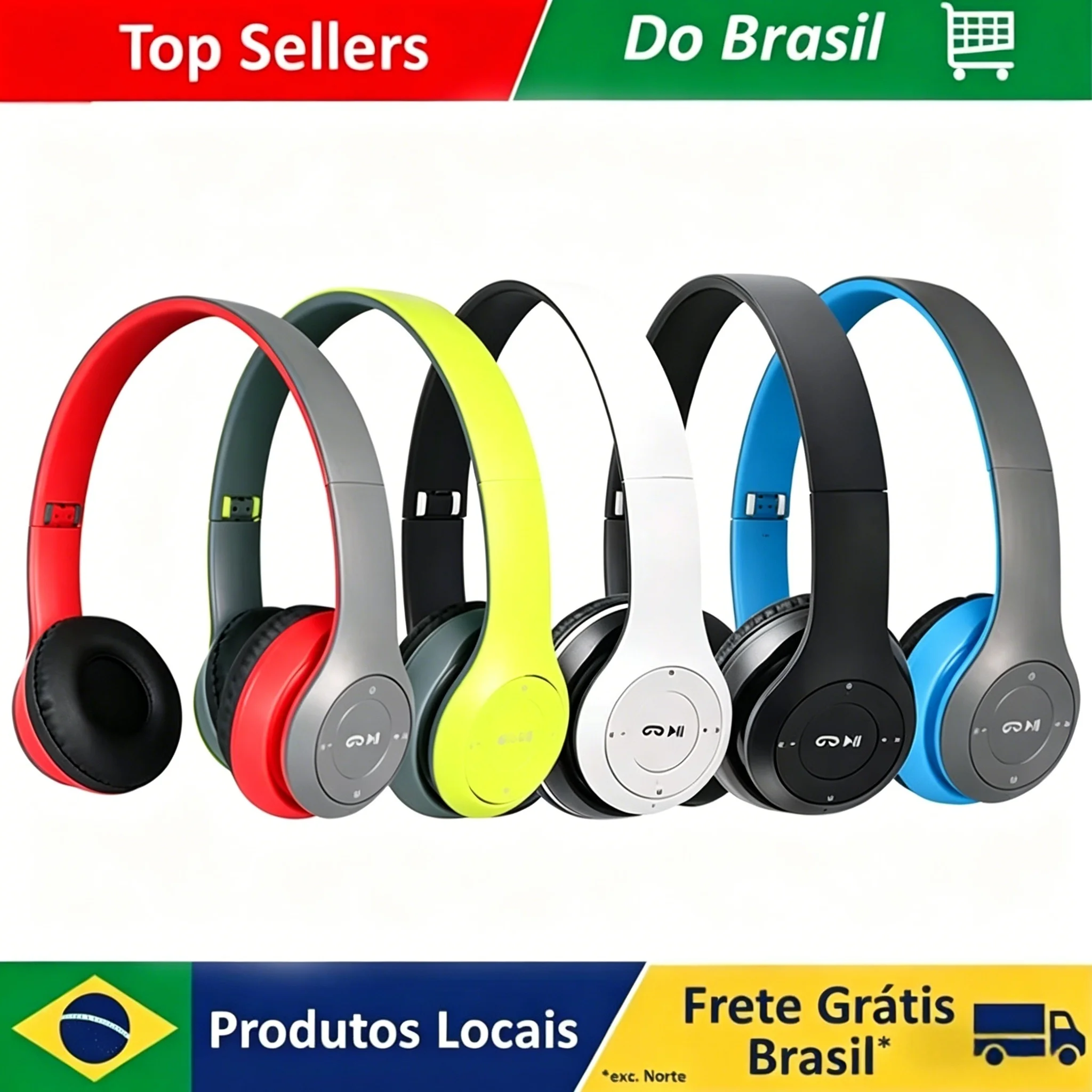 P47 Bluetooth Headset 5.0 Wireless Sports Game Stereo Folding Series for iPhone XiaoMi - Portable Audio Earphones