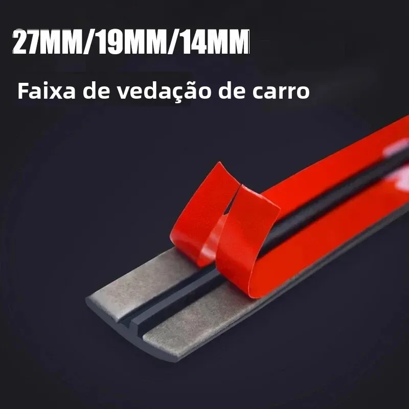 27/19/14mm t forma auto telhado pára-brisa carro vedação de borracha borda tiras de vedação do carro selante de borracha protetor tira vedação selos da janela