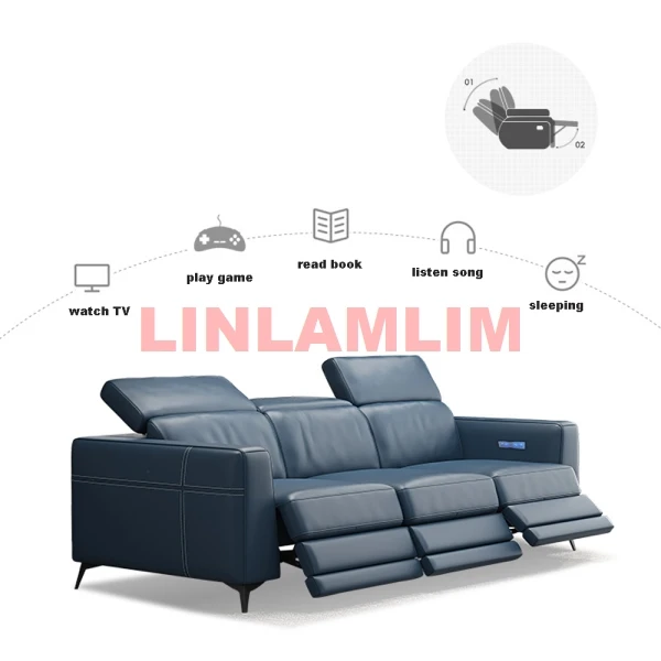 Functional Genuine Leather Sofa Cama Electric Reclining Sofa Set Sectional Couch Theater Seats Convertible Big Sleeper Sofas