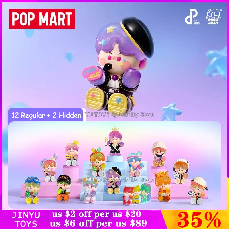 

POP MART PINO JELLY Star Project Series Blind Box Cute Anime Action Figure Desktop Ornament Girl Gift Trendy Toy Guess Bag