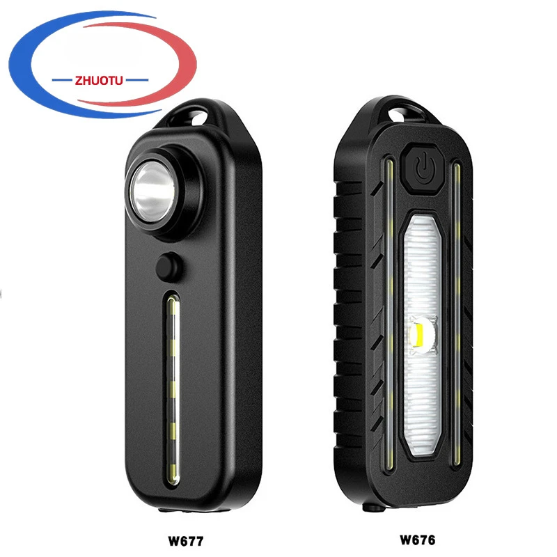 

Многофункциональный брелок-фонарик, перезаряжаемый велосипедный задний фонарь USB-C и стробоскоп с предупреждением о безопасности для езды на велосипеде, на открытом воздухе, патрулирования, EDC