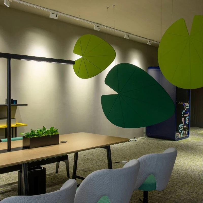 Screen partition Modern simple hanging Creative assembly Screen office ceiling Decoration partition Sound-absorbing hanging