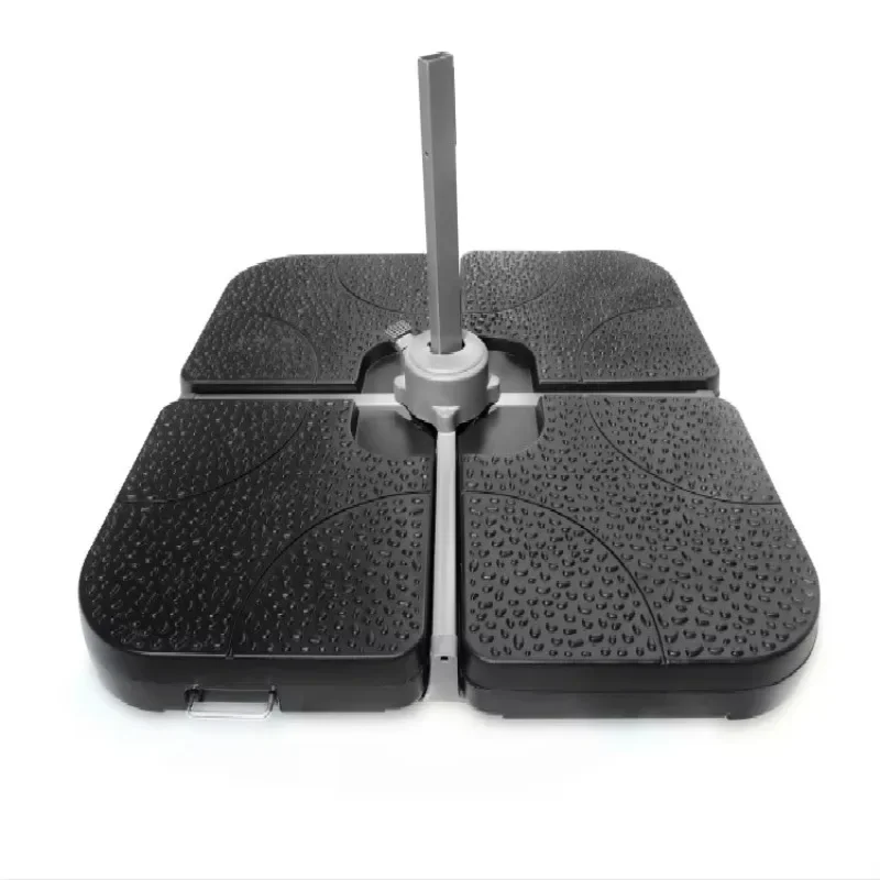

Aluminum and steel frame terrace plastic water umbrella base bracket set with sunshade waterproof beach restaurant garden use