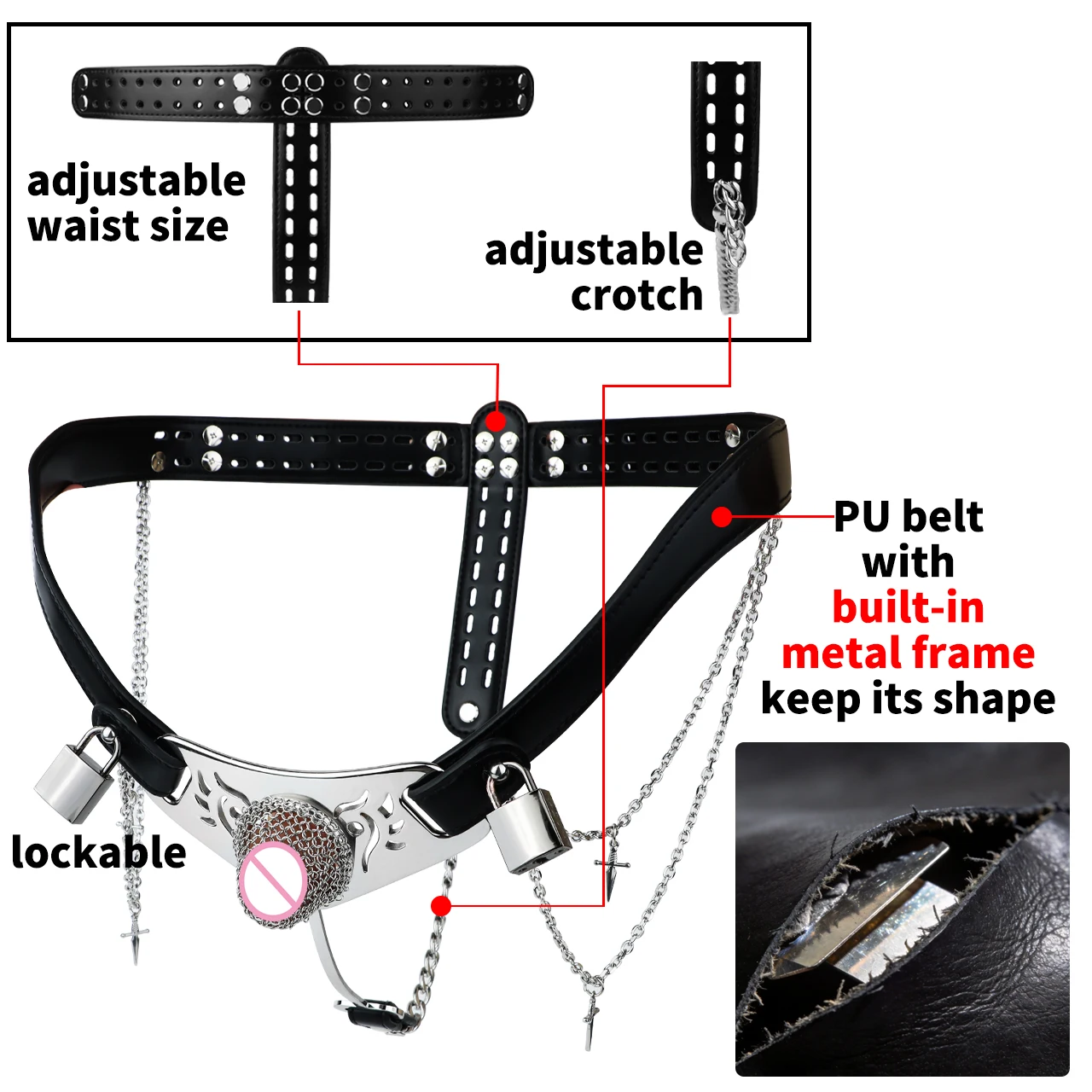 FRRK Adjustable PU Strap On Ch - огляд і ціна Mesh Stainless Strap