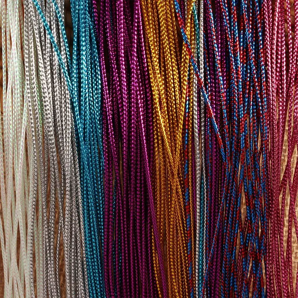 1M/pc Shimmer Styling Hair Accessories Braiding Hair Strings Dreadlock Beads Braided Elastic Rope