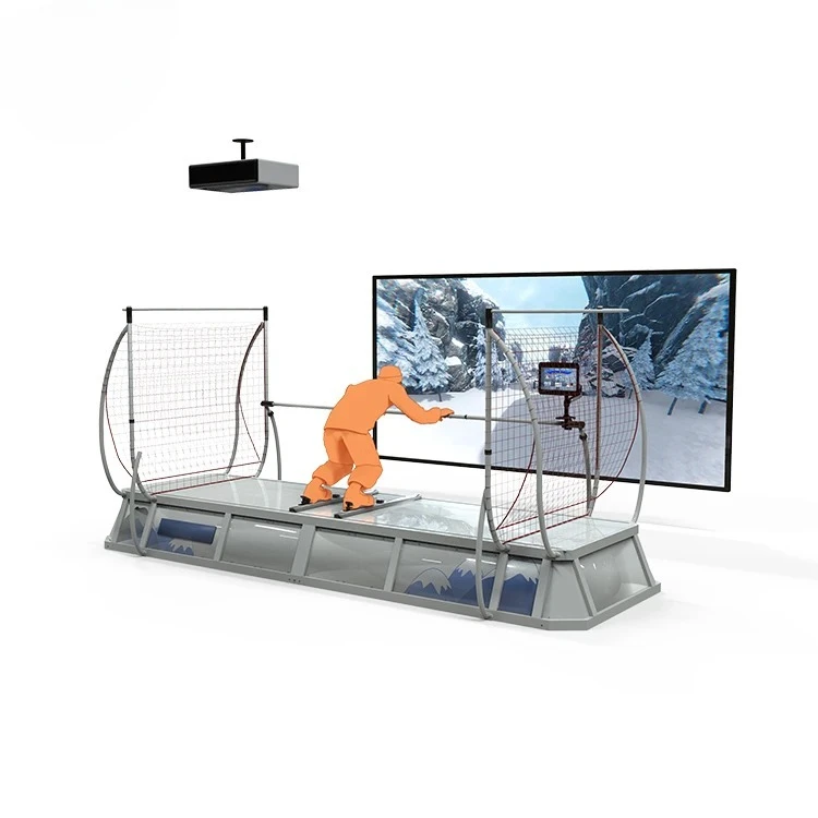 معدات ترفيهية للياقة البدنية واللياقة البدنية والجسم، محاكاة داخلية للتزلج، جهاز ألعاب تجاري كبير الكل في واحد #3