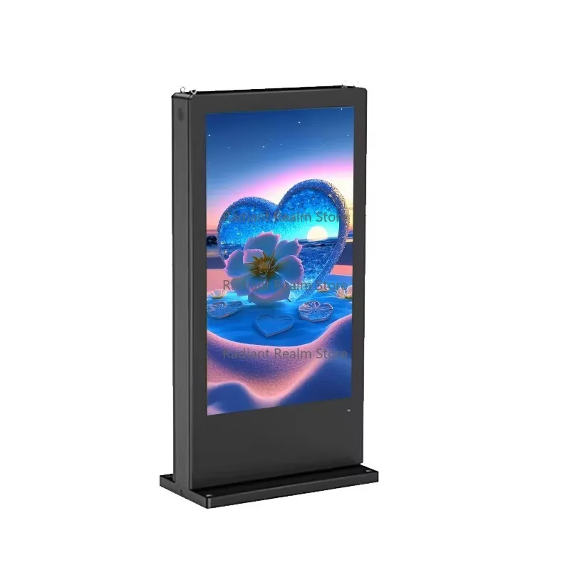 

Custom Outdoor Digital Signage HD Advertising Screen, Android Ultra-thin Border Self-standing Waterproof IP65 Display.