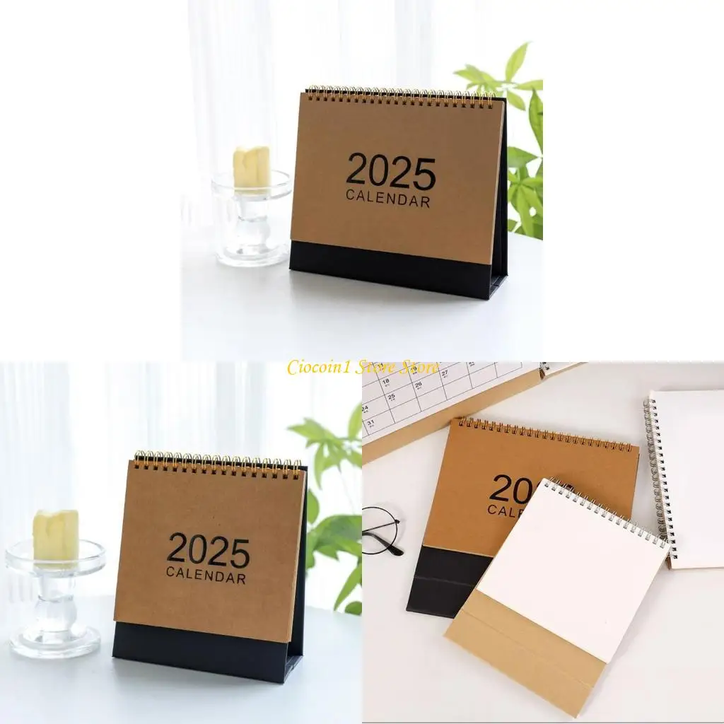 

A3PC 2025 Desk Calendar Small Year Calendar Simple Desktop Calendar Office Calendar Pocket Calendar Standing Calendar