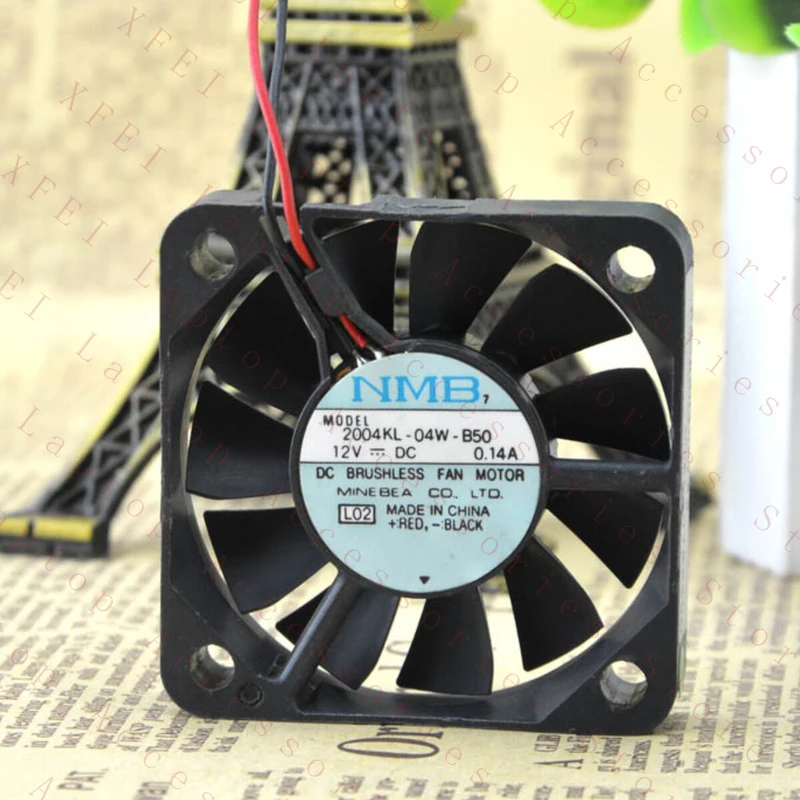 D  1PC 2004KL-04W-B50 Cooling Fan 12V 0.14A 2Pin 50*50*10mm New