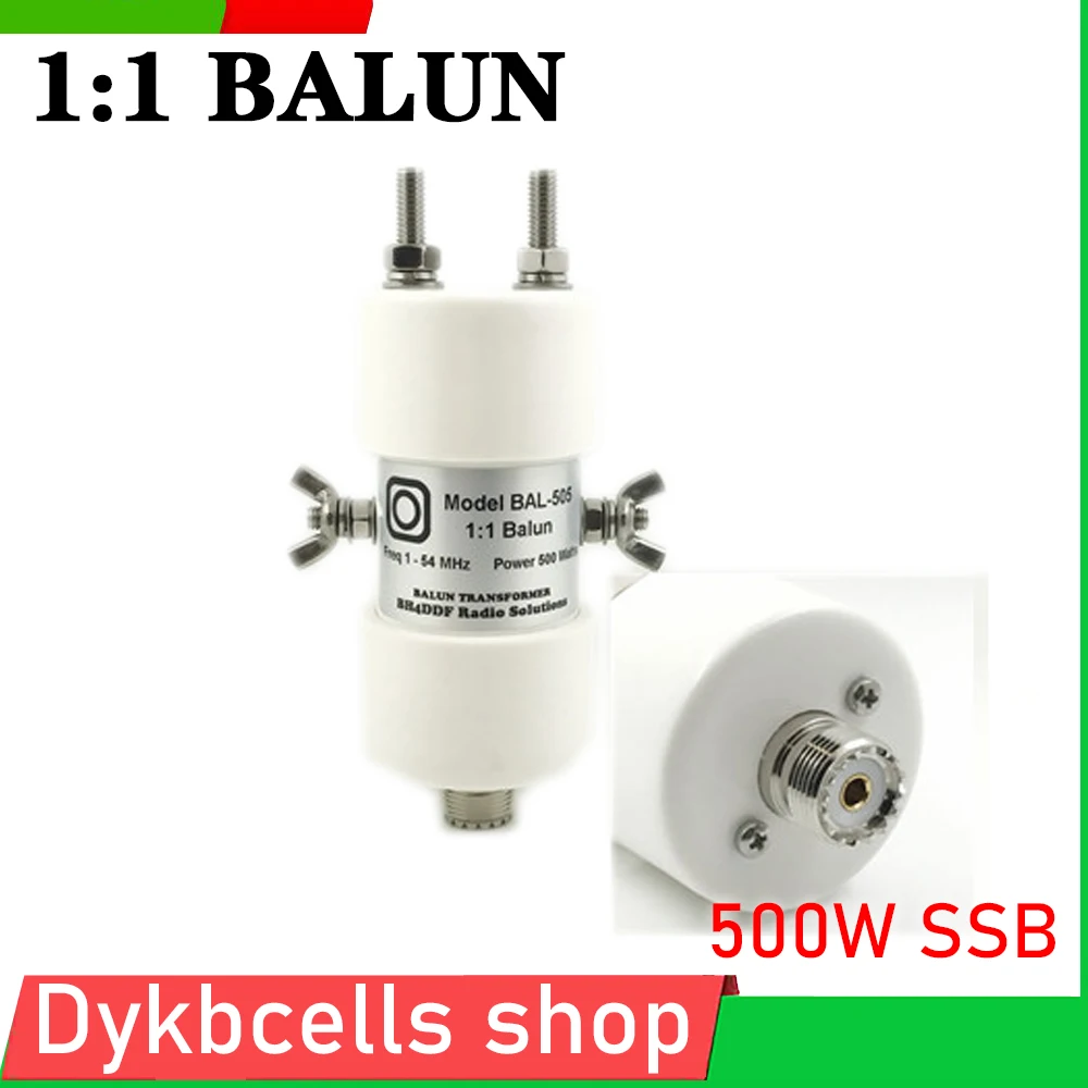 Balun Power 500w Ssb Pep 750w para Receptor de Ondas Curtas Balun Antena Balun Rádio Ham ao ar Livre Qrp 1:1
