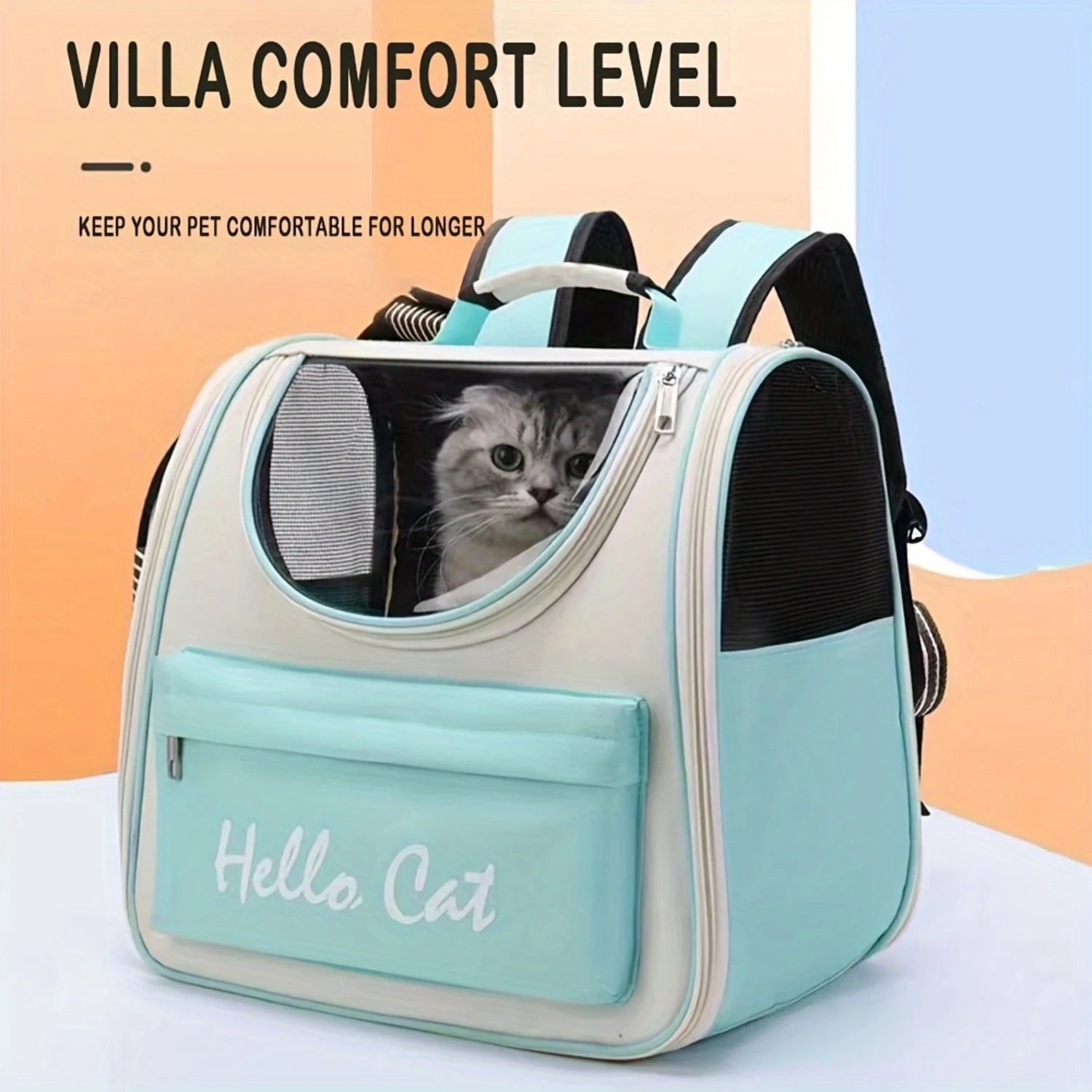 1Pc Cat Bag, Outing Portable Foldable Breathable Capsule Large Space Cat Bag