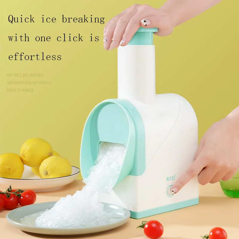 

USB DIY Ice Crusher Manual Portable Ice slush Maker home Snow Cone Smoothie Ice Block Making Machine Ice Shaver