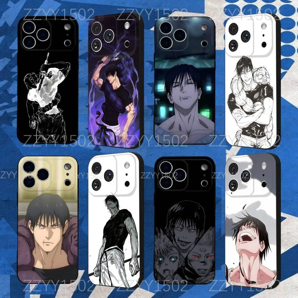 Toji  Fushiguro Jujutsu Kaisen Phone Case For iPhone 17,16,15,14,13,12,Pro,Max,Plus,E,SE4,Air,Mini Black Funda Shell
