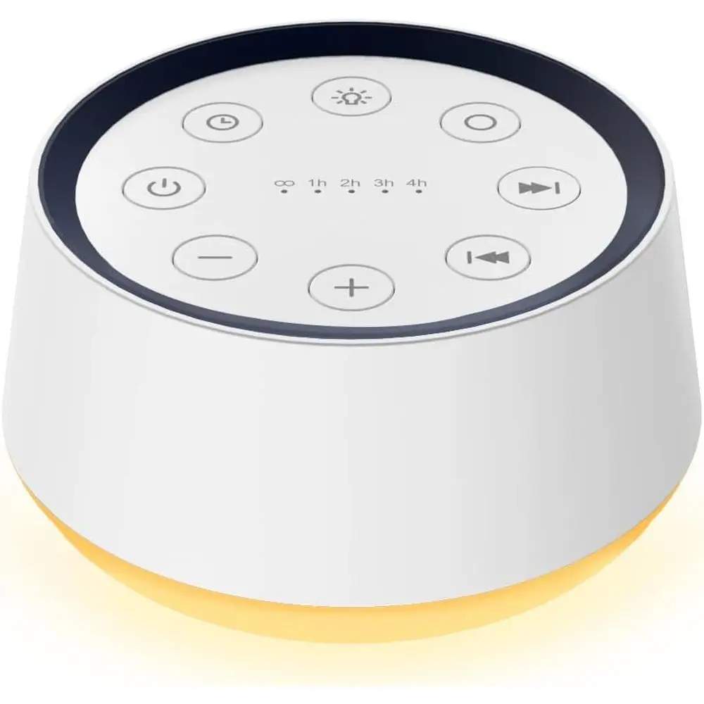 Brown Noise with 30 Soothing Sounds, 12 Colors Night Light, White Noise Machine for Sleep, Adults, Baby, Kids, Sleep, Memory Fun