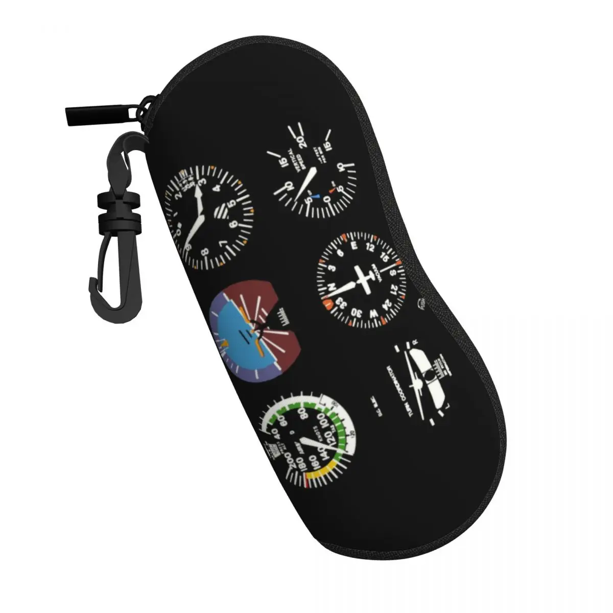 Custom Cockpit Six Dials Flight Simulator Pilot Glasses Case Cool Airplane Aircraft Shell Eyeglasses Case Sunglasses Box